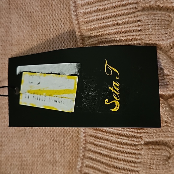 Seta T womans NWT cut out peak a boo sweater Sz. L Blush Pink - Picture 4 of 6